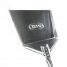 WPPO Ovens Ash Shovel for Wood-Fired Ovens - Angled with Brand