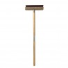 WPPO Ovens Pizza Oven Brush with Scraper and Wooden Handle - Front