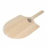 WPPO Ovens 14" x 24" Wooden Pizza Peel (Launch Pad) - Top Angled - WPPO Ovens 14" x 24" Wooden Pizza Peel (Launch Pad) - Top Angled