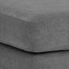 Sunpan Harmony Modular in Ottoman - Danny Dark Grey - Closeup Top Angle