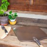 WPPO Ovens Traditional Aluminum Pizza Peel Wood Handle 12" x 26" - Lifestyle
