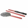 WPPO Ovens 7" Round Turning Pizza Peel With Break Down Handle - With Kit - WPPO Ovens 7" Round Turning Pizza Peel With Break Down Handle - With Kit