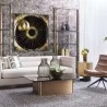 Sunpan Keller Swivel Lounge Chair Missouri Mahogany Leather - Lifestyle - Sunpan Keller Swivel Lounge Chair Missouri Mahogany Leather - Lifestyle