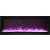 42" Basic Clean-face Electric Built-in With Glass With Black Steel Surround - Purple Flame