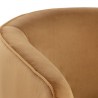 Sunpan Hazel Swivel Lounge Chair in Dark-Bronze Gold Sky - Closeup Top Angle