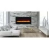 Amantii 50" fireplace with Black Glass surround - Lifestyle - Amantii 50" fireplace with Black Glass surround - Lifestyle