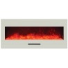 Amantii 50" fireplace with Black Glass surround - Orange Flame