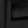 Sunpan Hazel Swivel Lounge Chair in Gold - Black Sky - Seat Closeup Angle
