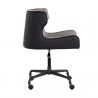 Sunpan Gianni Office Chair - Dillon Stratus-Dillon Black - Side Angle