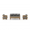 Anderson Teak Toscana 4-pc Deep Seating Swivel Set
