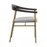 Sunpan Giorgio Dining Armchair - Polo Club Stone- Side Angle