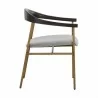 Sunpan Giorgio Dining Armchair - Polo Club Stone- Side Angle - Sunpan Giorgio Dining Armchair - Polo Club Stone- Side Angle