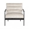 Sunpan Tristen Lounge Chair Nono Cream-Nono Dark Green - Front Angle