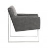 Sunpan Orest Lounge Chair - Cantina Magnetite - Side Angle