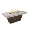 The Outdoor Plus Tacoma Wood Grain and Steel Fire Pit 48" x 30" - The Outdoor Plus Tacoma Wood Grain and Steel Fire Pit 48" x 30"