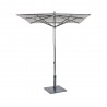 Woodard Canopi Grace 9' Octagonal Flat Umbrella with Pulley Lift - Bottom Angle