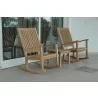Anderson Teak Del-Amo Rocking Chair with Bahama 20" Square Mini Side Table 1 - Anderson Teak Del-Amo Rocking Chair with Bahama 20" Square Mini Side Table 1