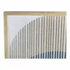 Moe's Home Collection Delight Abstract Print - Edge Closeup Top Angle - Moe's Home Collection Delight Abstract Print - Edge Closeup Top Angle