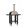 WPPO Ovens Karma 25 Colored Wood-Fired Oven With Stand/Cart - Black