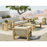 Sunset West Sedona Club Chair in Canvas Canvas, No Welt - Lifestyle