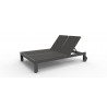 Sunset West Redondo Adjustable Double Sling Chaise - Front Side Angle