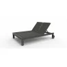 Sunset West Redondo Adjustable Double Sling Chaise - Front Side Angle - Sunset West Redondo Adjustable Double Sling Chaise - Front Side Angle