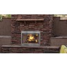 Superior Fireplaces 36" With White Herringbone/Stacked Refractory Panels 