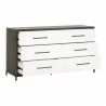 Essentials For Living Wrenn 6-Drawer Double Dresser - Front Side Opened Angle - Essentials For Living Wrenn 6-Drawer Double Dresser - Front Side Opened Angle