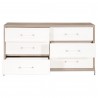 Essentials For Living Wrenn 6-Drawer Double Dresser - Front with Opened Drawer