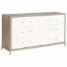Essentials For Living Wrenn 6-Drawer Double Dresser - Angled View - Essentials For Living Wrenn 6-Drawer Double Dresser - Angled View