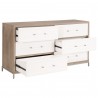 Essentials For Living Wrenn 6-Drawer Double Dresser - Angled with Opened Drawer