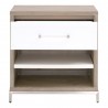 Essentials For Living Wrenn 1-Drawer Nightstand - Front with Opened Drawer