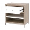 Essentials For Living Wrenn 1-Drawer Nightstand - Angled with Opened Drawer