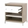 Essentials For Living Wrenn 1-Drawer Nightstand - Angled with Opened Drawer - Essentials For Living Wrenn 1-Drawer Nightstand - Angled with Opened Drawer
