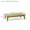 Anderson Teak Catania Coffee Table dimension - Anderson Teak Catania Coffee Table dimension