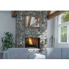 Superior Fireplaces 42" Fireplace With White Stacked/Herringbone Refractory Panels - Lifestyle