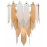 ZEEV Lighting Matrix Wall Sconce -  Chrome With Amber & Frosted Glass - ZEEV Lighting Matrix Wall Sconce -  Chrome With Amber & Frosted Glass
