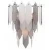 ZEEV Lighting Matrix Wall Sconce-  Chrome With Smoke & Frosted Glass - ZEEV Lighting Matrix Wall Sconce-  Chrome With Smoke & Frosted Glass