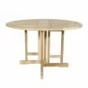 Anderson Teak 47" Round Butterfly Folding Table and Andrew Folding Chair table - Anderson Teak 47" Round Butterfly Folding Table and Andrew Folding Chair table