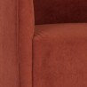 Sunpan Serenade Lounge Chair Treasure Russet - Seat Closeup Angle