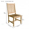 Wilshire Chair- dimension - Wilshire Chair- dimension