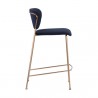 Sunpan Odesa Counter Stool Abbington Navy - Side Angle