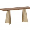 Sunpan Mickey Console Table - Front Side Angle
