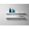 Cargo Wall Shelf High Gloss White - Front View - Lifestyle
