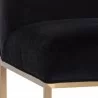 Sunpan Joyce Counter Stool Cube Black - Seat Closeup Angle - Sunpan Joyce Counter Stool Cube Black - Seat Closeup Angle