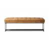 Wyatt Leather Bench Black