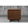 Furnitech 24" Tango Mid-Century Brazilian Cherry Modern End Table / Nightstand - Front Angle - Furnitech 24" Tango Mid-Century Brazilian Cherry Modern End Table / Nightstand - Front Angle