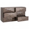 Essentials For Living Wynn 6-Drawer Double Dresser - Angled with Opened Drawer