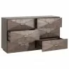 Essentials For Living Wynn 6-Drawer Double Dresser - Angled with Opened Drawer - Essentials For Living Wynn 6-Drawer Double Dresser - Angled with Opened Drawer