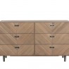 Sunpan Greyson Dresser in Light Acacia - Front Angle